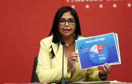 “Ha pretendido convertirse un flujo migratorio normal en crisis humanitaria para  justificar la intervención en Venezuela” dijo la vicepresidente Delcy Rodríguez