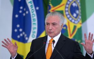  Para el presidente Michel Temer el ataque a candidato presidencial brasileño resulta “intolerable”