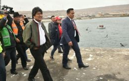 “Esto va ser como el Canal de Panamá”, dijo Morales en referencia al puerto de Ilo, al sur de Perú, que pasará a funcionar para el comercio boliviano 