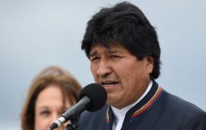 “Por primera vez en la historia de Bolivia estaremos viendo exportación directa hacia China”, afirmó el mandatario Evo Morales