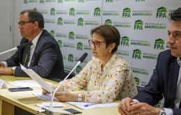 La diputada por el Mato Grosso del Sur y futura ministra de Agricultura de Brasil, Tereza Cristina 