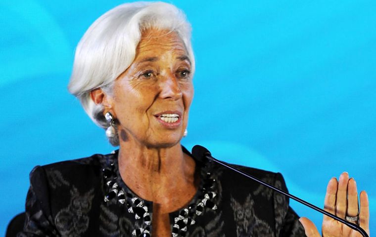 Christine Lagarde, Directora Gerente del Fondo Monetario Internacional. Ha estado en el cargo desde julio del 2011