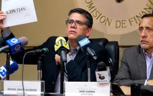 “Esta es la obra de Miraflores, esto es lo que se hace en Miraflores, destruir el poder adquisitivo de los venezolanos”, dijo el diputado opositor Rafael Guzmán