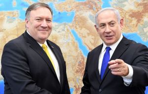Netanyahu se ha reunido frecuentemente con Pompeo y tiene una cálida relación con Trump, a quien celebra su retiro de un acuerdo de desnuclearización con Irán