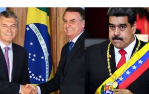 “Compartimos la preocupación por los venezolanos; reafirmamos la condena contra Nicolás Maduro, no aceptamos esta burla a la democracia”, planteó Macri