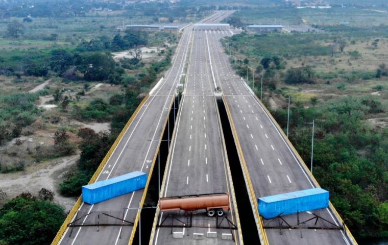 El puente de Tienditas une la ciudad colombiana de Cúcuta con Ureña, en el estado Táchira, y es una de las promesas de la integración entre los dos países