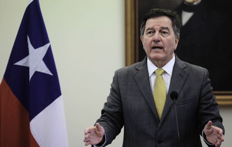 El canciller chileno, Roberto Ampuero, manifestó la necesidad de “impulsar una iniciativa de integración sudamericana”, según indicó RR.EE.