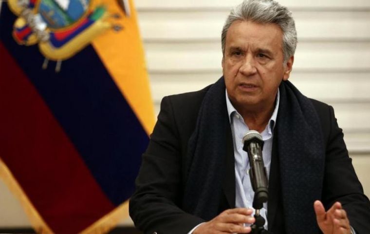 “Quiero comunicar nuestro retiro definitivo de Unasur”, dijo el Presidente ecuatoriano, Lenín Moreno, en un mensaje por cadena nacional