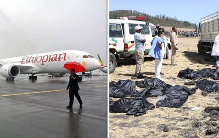 El sistema MCAS estuvo implicado en la caída de un 737 MAX 8 en Indonesia en octubre, pero aún no se ha determinado la causa del accidente de Ethiopian Airlines