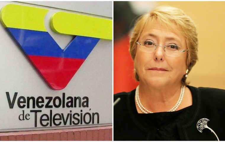 El corte de la emisión fue abrupto y la conductora del programa debió cambiar rápidamente de tema, luego que Bachelet expusiera las denuncias