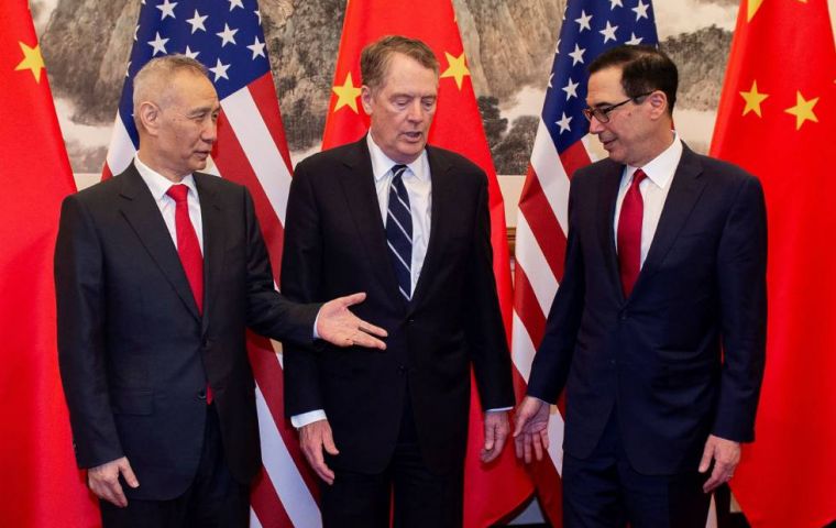 El vice-primer ministro chino, Liu He, tenía previsto reunirse a partir de este miércoles en Washington con Robert Lighthizer y Steven Mnuchin