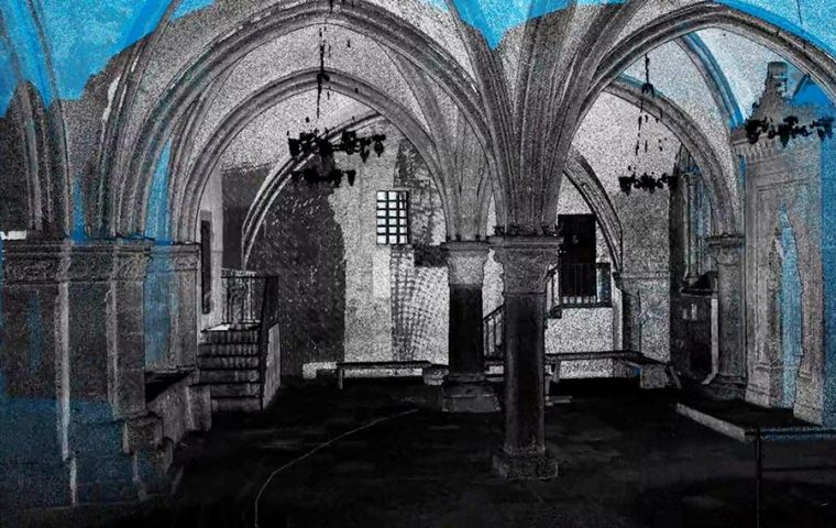 El proyecto resaltas obras de arte oscuras y a descifra algunos aspectos teológicos de la sala del segundo piso, construida sobre el lugar de entierro del rey David. 