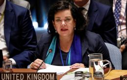 La embajadora del Reino Unido ante la ONU, Karen Pierce, dijo que no esperaba ningún cambio de posición por parte de Argentina, un país con el que, según dijo, Londres mantiene buenas relaciones.
