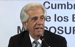 Vázquez aseguró que Uruguay apoya y participa “muy activamente” en todos los procesos de negociación que lleva adelante el Mercosur