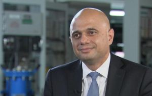 “Los salarios están creciendo, el empleo está en niveles récord y prevemos crecer más rápido que Alemania, Italia y Japón este año”, dijo el ministro Sajid Javid