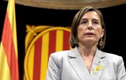 La ex presidente del Parlamento autónomo catalán La ex presidente del Parlamento autónomo catalán Carme Forcdell fue condenada a una pena de 11 años y 6 meses fue condenada a una pena de 11 años y 6 m