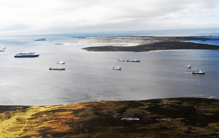 El sistema de ITQs en las pesquerías de las Islas representan entre un tercio y la mitad del PBI de las Falklands