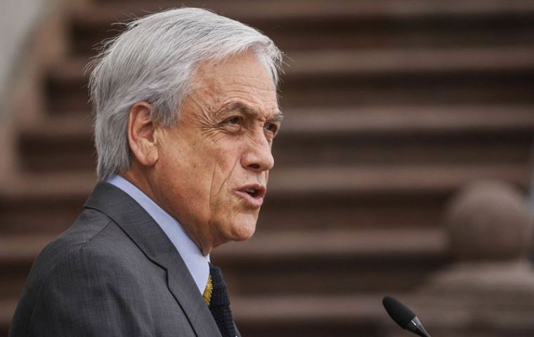  La desaprobación de Piñera llegó al 82%.