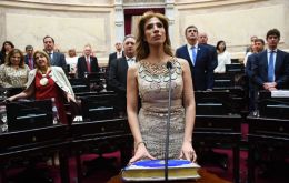 Claudia Ledesma Abdala, tercera en la línea de sucesión, será la presidenta ya que Alberto Fernández se encuentra terminando su gira europea