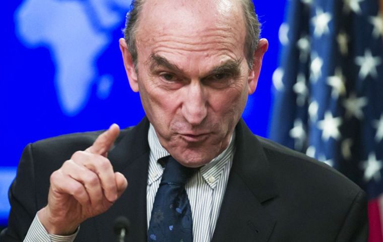 “Las sanciones son reversibles, la intención es que sean temporales”, aseguró el representante especial de Washington para Venezuela, Elliott Abrams