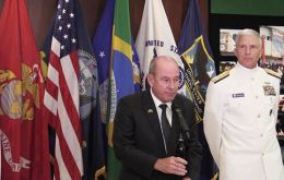 “Es un acuerdo histórico”, afirmó el jefe del Comando Sur, almirante Craig Faller, junto al ministro de Defensa brasileño, general Fernando Azevedo