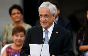 Piñera también se refirió a la crisis social y la violencia que vive Chile desde octubre y reconoció que las instituciones ni sus policías estaban “debidamente preparadas”