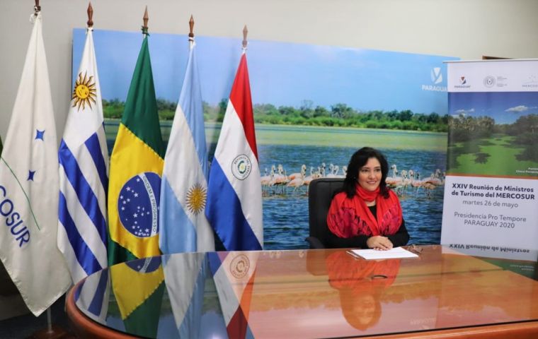 El encuentro, efectuado en forma virtual, se realizó bajo la presidencia semestral de la funcionaria paraguaya Sofía Montiel