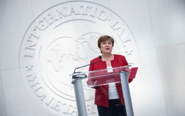  Kristalina Georgieva, consideró como un “paso muy significativo” el principio de acuerdo sobre la deuda alcanzado Argentina y los tres principales grupos de acreedores