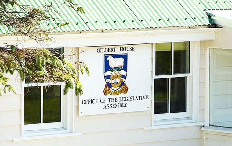 Gilbert House, asiento del gobierno democráticamente electo de las Islas Falkland 