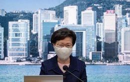 Estados Unidos impuso el viernes sanciones a la directora ejecutiva de Hong Kong, Carrie Lam, así como a los jefes de policía de la ciudad