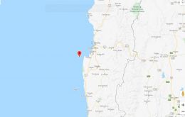 El temblor “de mediana intensidad” ocurrió a las 01H16 GMT, fue localizado a 12 km. al sureste de Tongoy, en la región de Coquimbo, 427 km al norte de Santiago