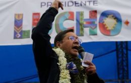Arce recalcó que se ha ”recuperado la democracia y la esperanza. Nuestro compromiso es gobernar para todos los bolivianos, un gobierno de unidad nacional