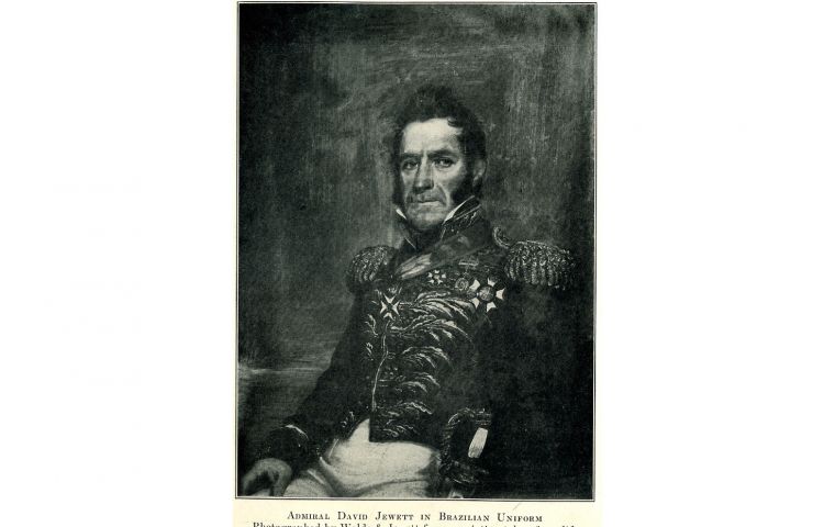 El capitán David Jewett, descripto como corsario/pirata por el historiador Dr. Graham Pascoe 