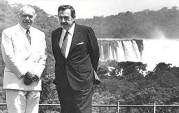 El encuentro se iniciará a las 11:30 en conmemoración de los 35 años de la recordada reunión de José Sarney  y Raúl Alfonsín en Foz de Iguazú, en 1985.
