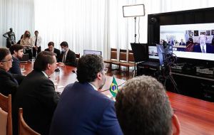 Bolsonaro destacó que el Mercosur es el “principal pilar de integración” de Brasil y pidió generar “mecanismos más ágiles 