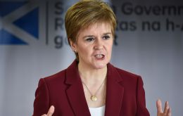 Sturgeon ratificó su voluntad de celebrar otro referendo sobre la independencia luego que en el último, en 2014, una mayoría de 55% de escoceses lo rechazara