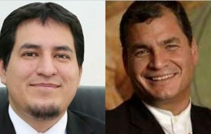 El candidato favorito es Andrés Arauz, el cual está apadrinado por el ex presidente Rafael Correa