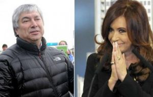 Cristina Kirchner está acusada en otro juicio de favorecer a Báez en la adjudicación de decenas de obras viales en la provincia de Santa Cruz 