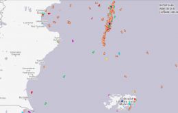 Las capturas del calamar Illex el año pasado alcanzaron las 62,700 toneladas, las segunda captura más alta en los últimos cinco años