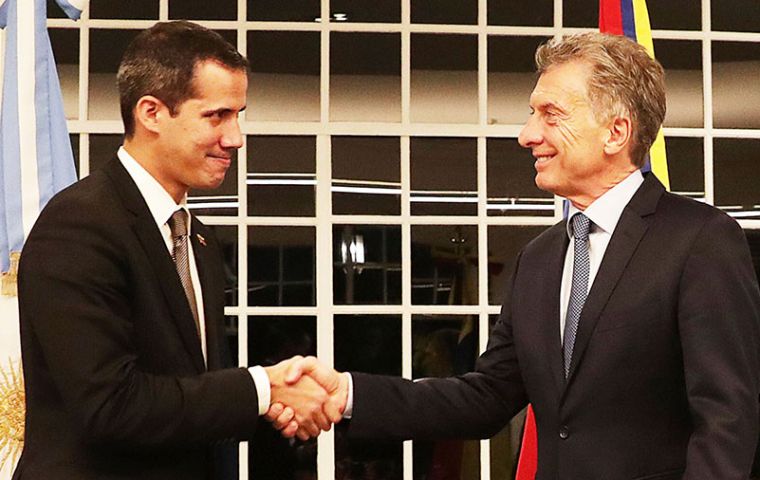 Con Macri, Argentina había reconocido a Juan Guaidó como presidente interino de Venezuela