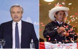 Fernández, Ortega, Lula y Arce han felicitado al presidente electo Castillo