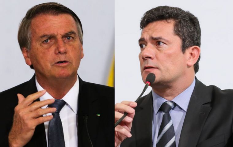 Moro afirma que Bolsonaro no ha cumplido su promesa de luchar contra la corrupción.
