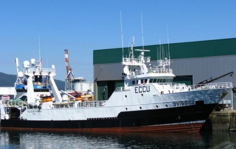 La empresa propietaria del navío también opera en el Atlántico Sur y en otras partes del mundo