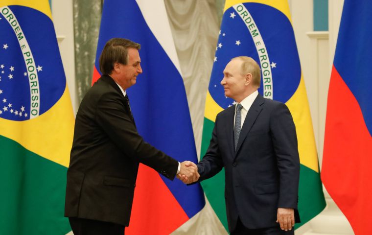 Brasil y Rusia miran hacia próspero futuro en común tras las conversaciones del miércoles