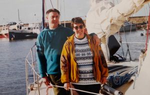 La pareja hace 23 años en el Pto de Buceo