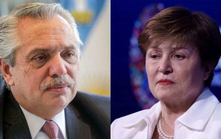 El presidente Fernández le dijo a Georgieva que el acuerdo había recibido “un amplio apoyo parlamentario”.