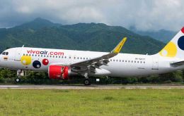La flota de Viva Air Colombia está compuesta únicamente por aviones Airbus A-320 Neo con capacidad para 188 pasajeros 
