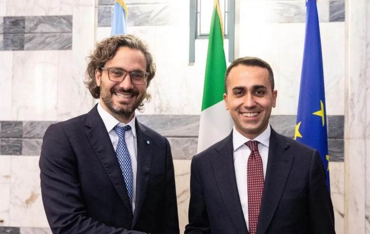 Cafiero buscó la ayuda de Italia para desarrollar una plataforma de diálogo UE-CELAC