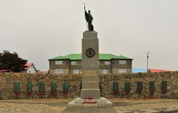 El Monumento a la Liberación de las Falklands de la ocupación argentina