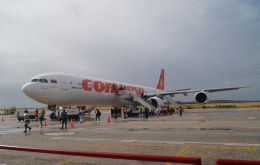 El Airbus A340-600 había sido transferido de la iraní Mahan Air a Conviasa el 13 de junio 